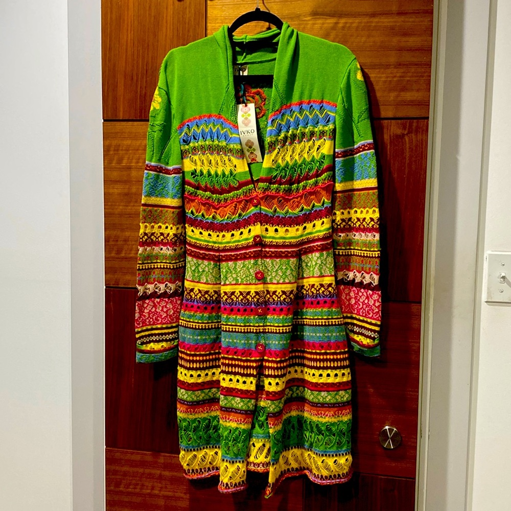 Absolutely stunning IVKO cardigan.
